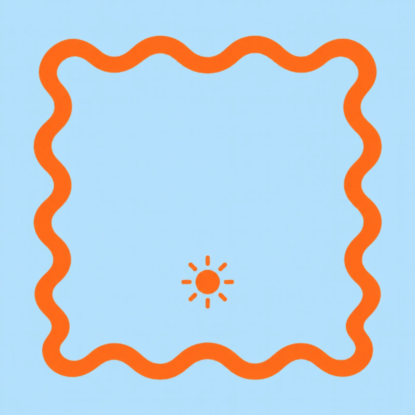Blauw Oranje Zon