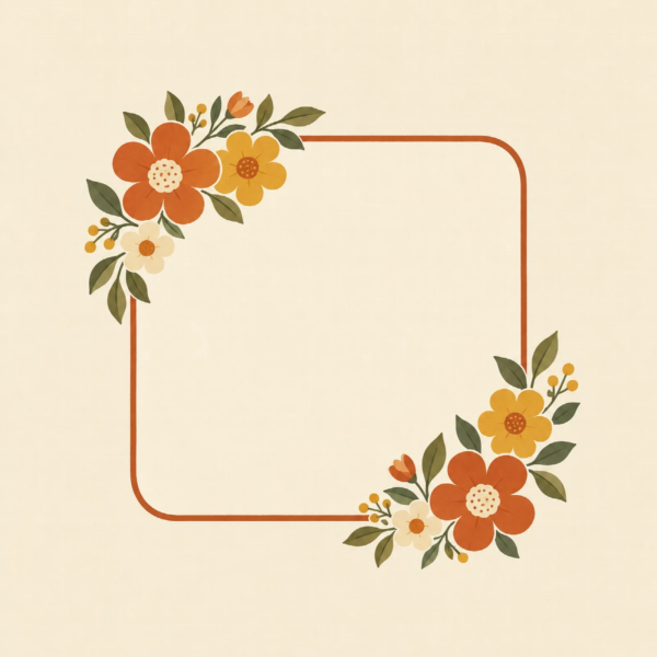 Retro Bloemen