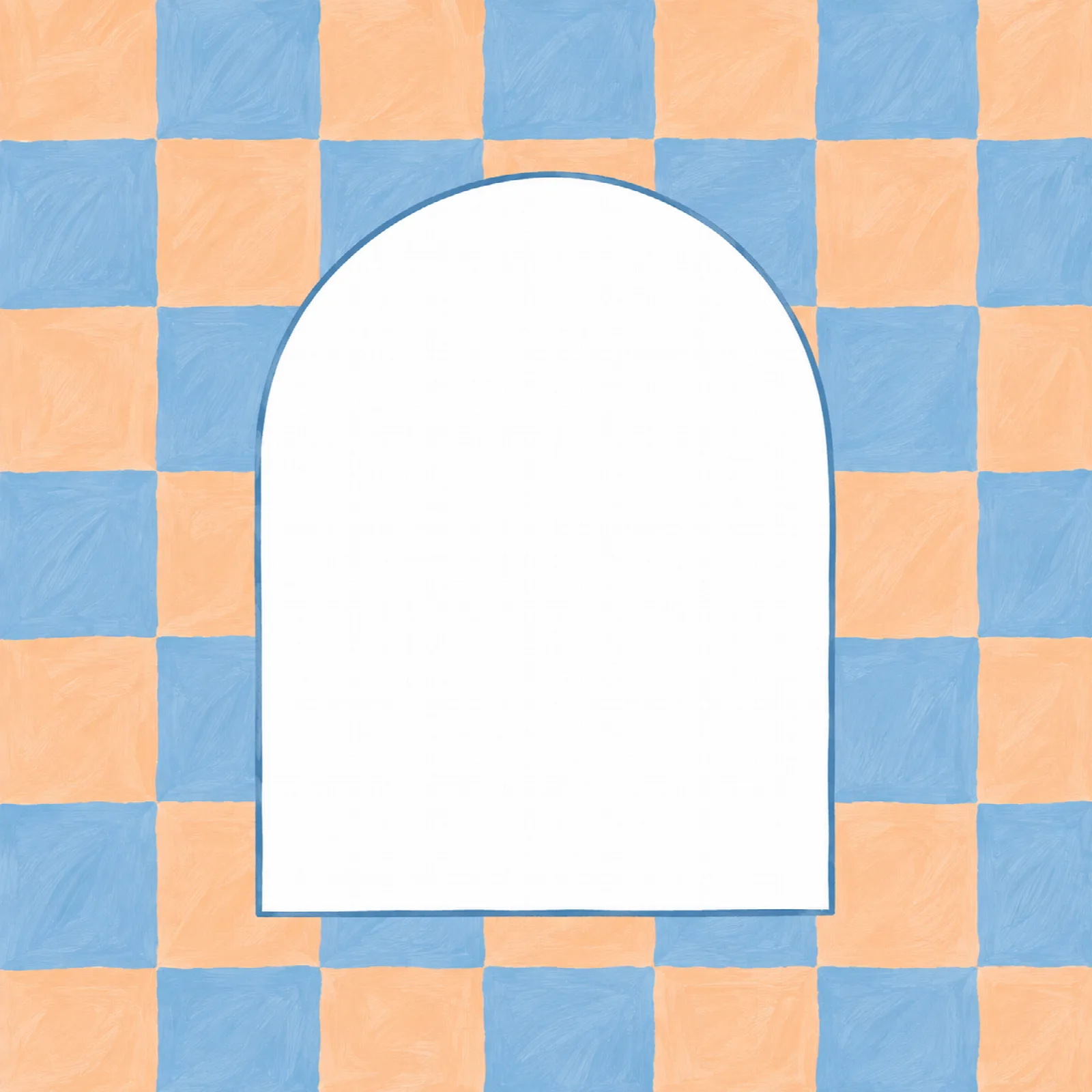 Poederblauw en apricot