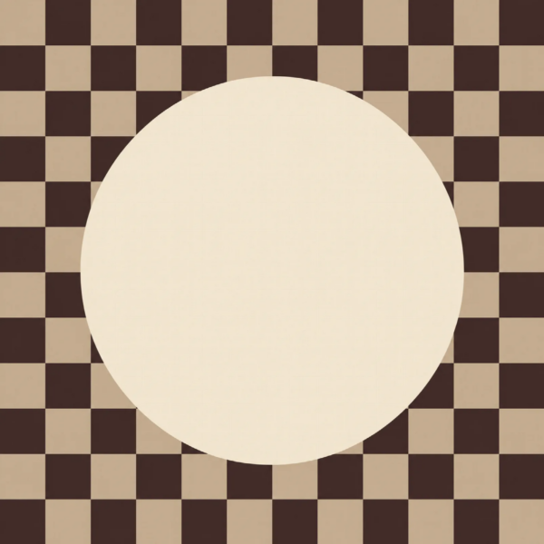 Checker in chocolade en taupe