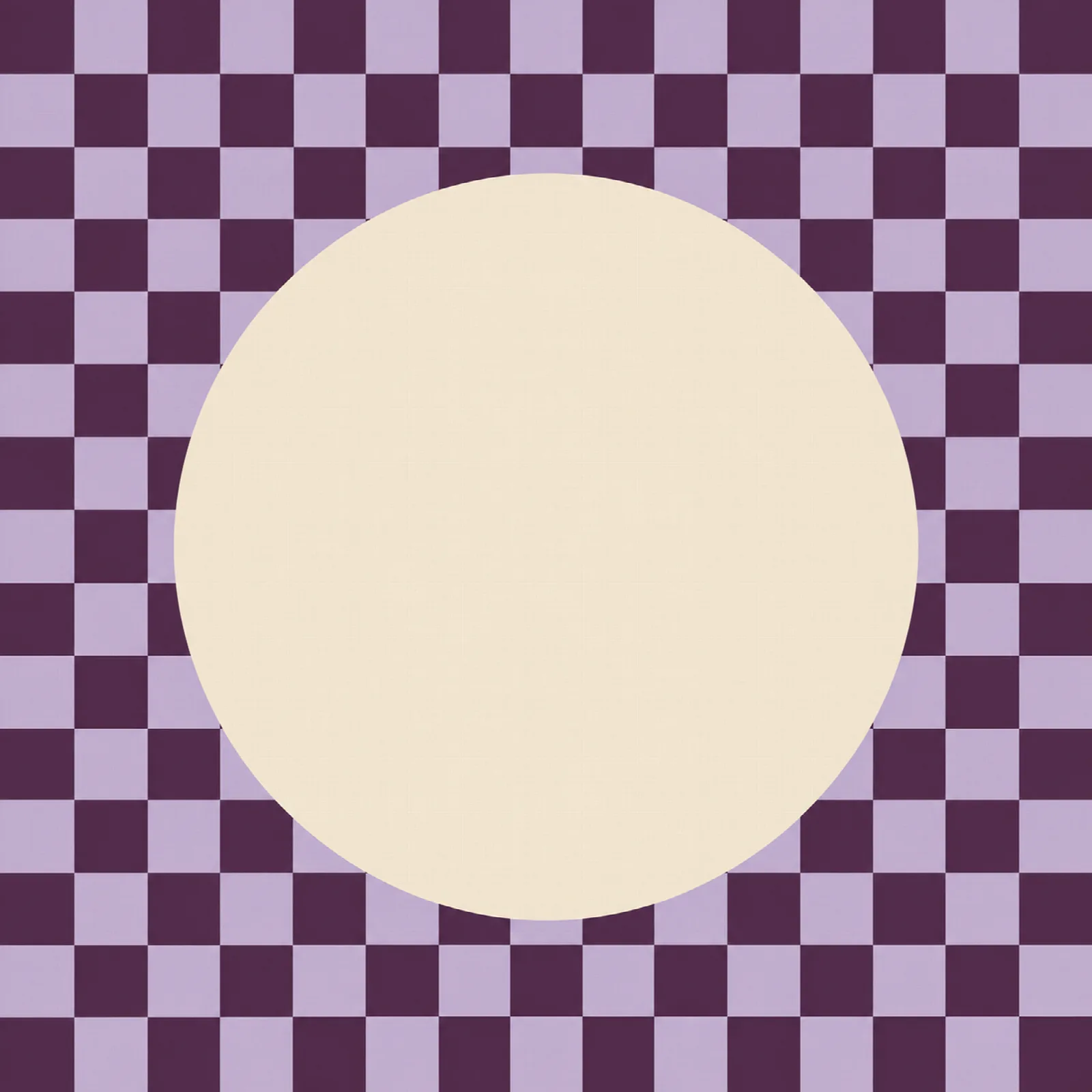 Checker in pruim en lila