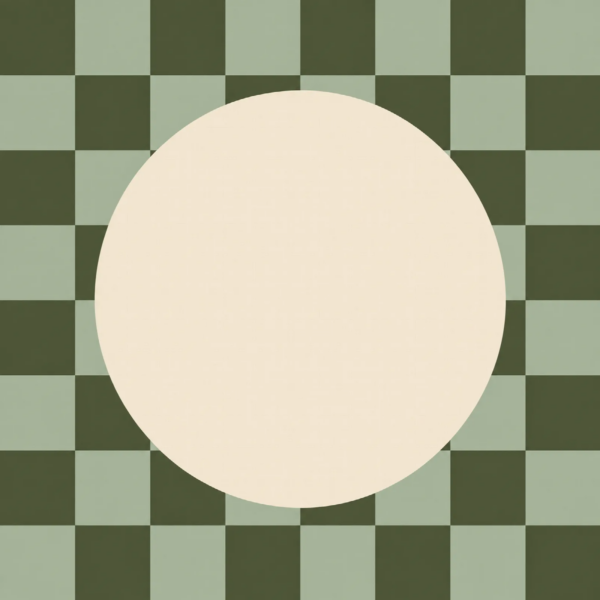 Checker Olijf Salie Cirkel