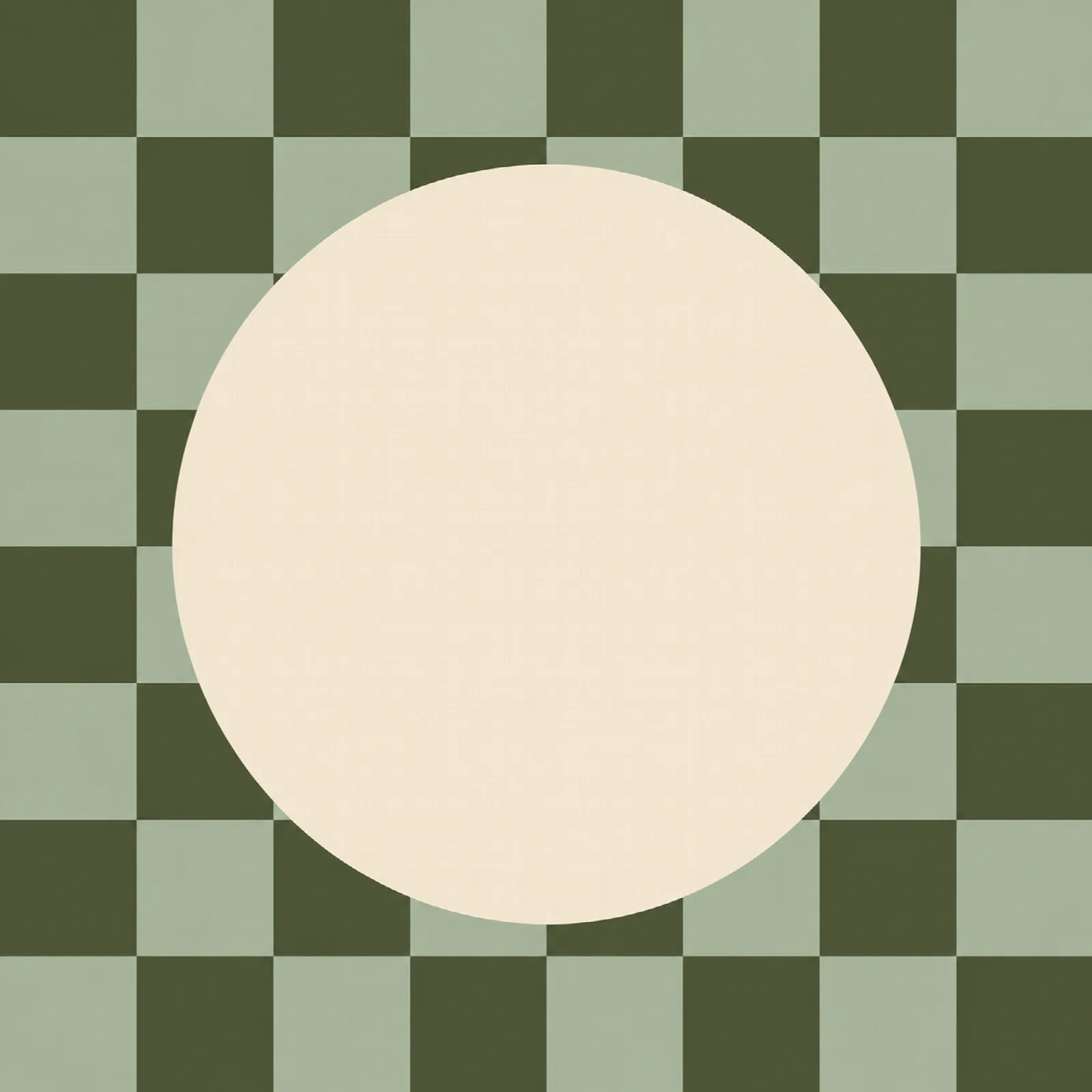 Checker Olijf Salie Cirkel