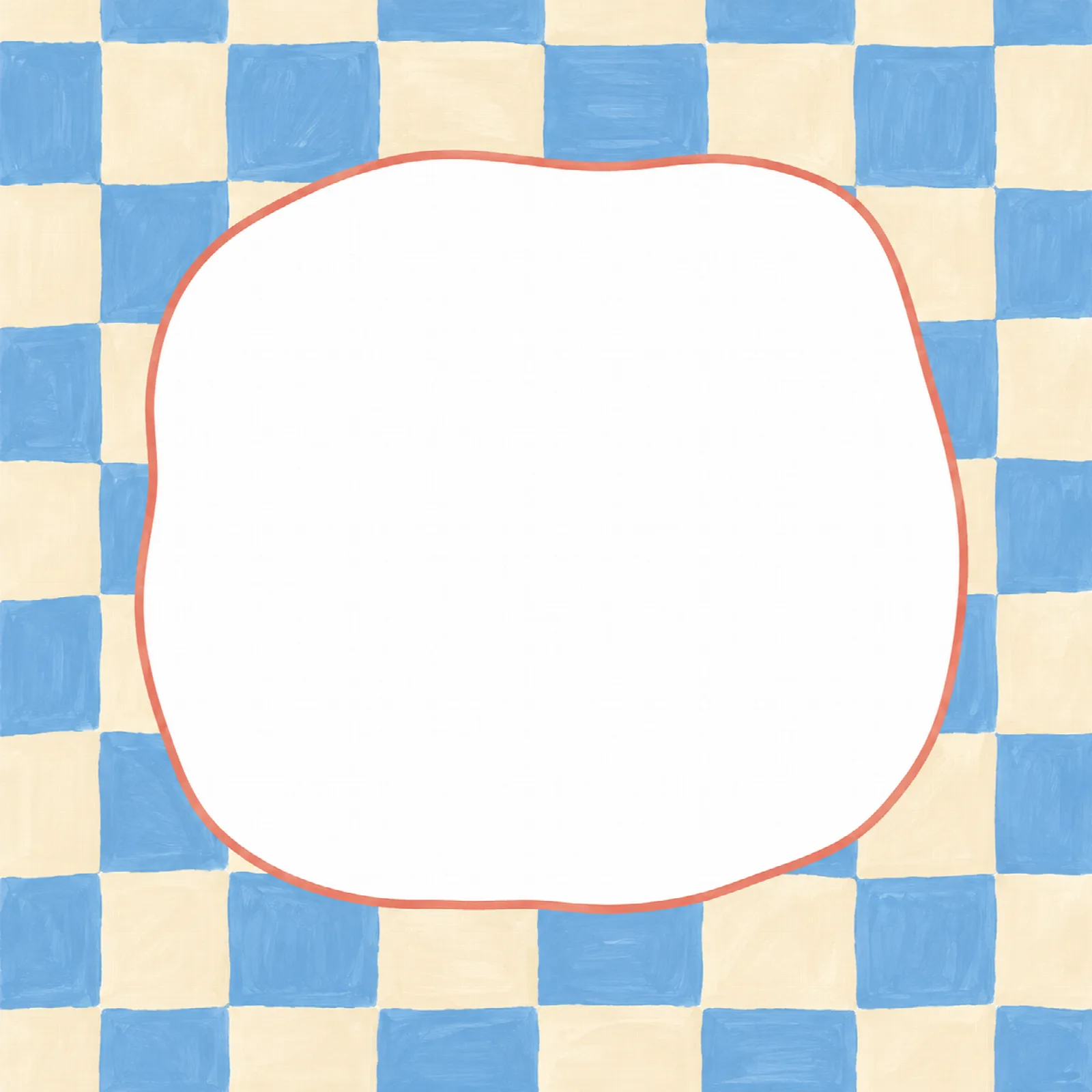 Hemelsblauw en creme