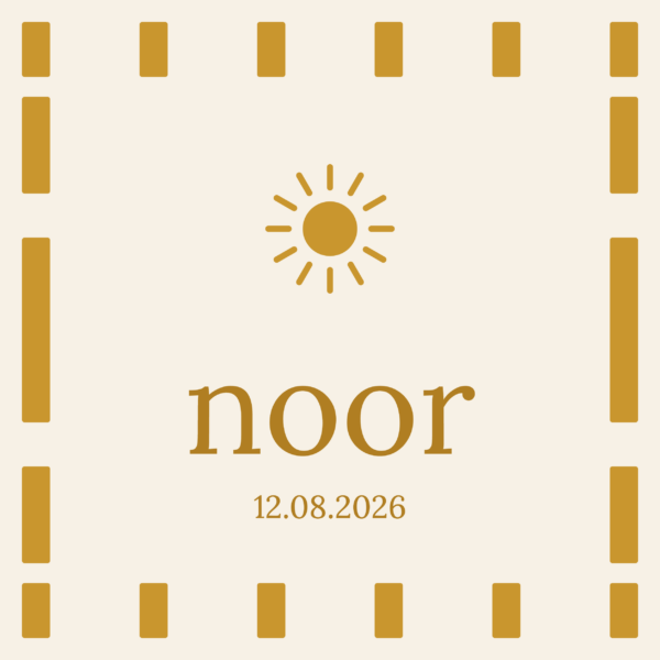 Dag zonnestraal geboortetegel
