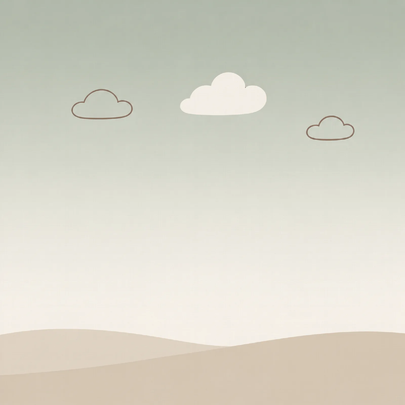 Zachte wolken