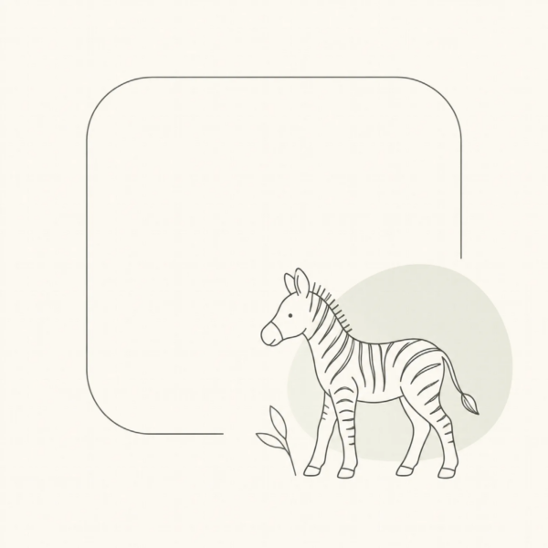 Zebra in linnen
